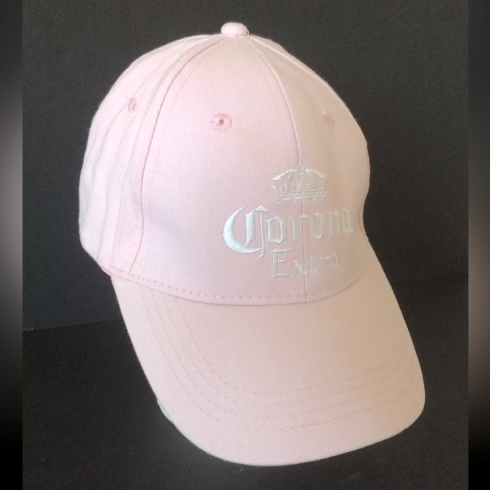 Pink Cap Hat Corona Extra Beer Baseball Adjustable Strap Embroidered Logo Womens